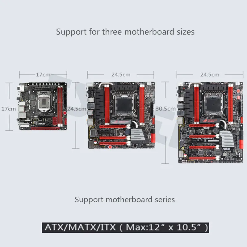 Новейшие настольные компьютеры акриловые прозрачные вертикальные Micro/ATX компьютерные корпуса башни из оргстекла USB3.0/аудио Hands-on в сборе