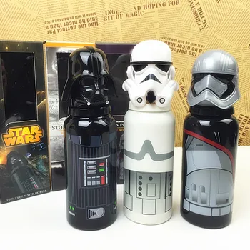 

300ml Star Wars Stainless Steel Water Bottle Camping Sports Bottles Creative Straight Bowling Drinkware Gift