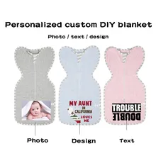 Culbutomind Индивидуальные детские одеяльце для новорожденных девочек и мальчиков хлопковые одеяла зима осень теплые спальные мешки