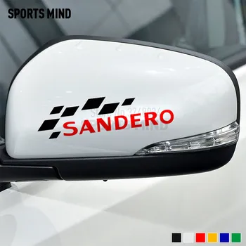 

3 Pairs SPORTS MIND For Dacia Renault Sandero Stepway Accessories Car Styling Automobiles Rearview Mirror Car Sticker Decal