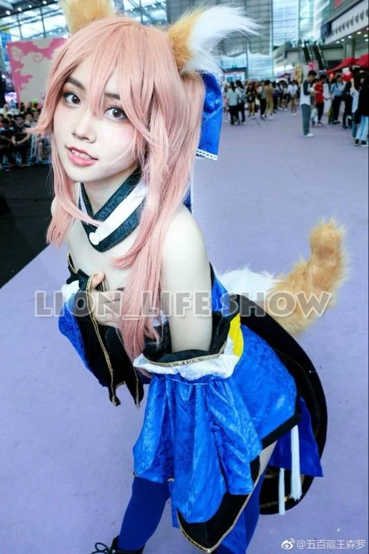 Fate/Grand Order Tamamo no Mae лисий хвост повязка на голову зажим для головы косплей Acc Lot|fate