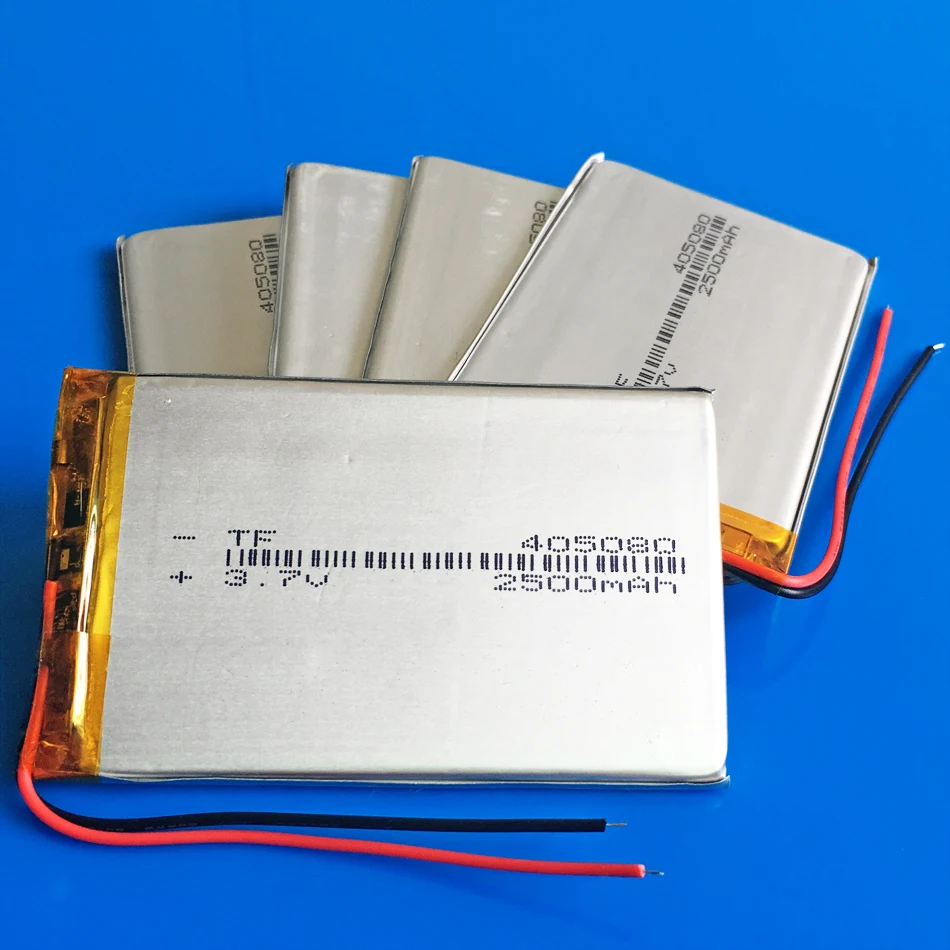 5 x 3.7V 2500mAh 405080 Polymer Lithium Lipo Rechargeable battery for