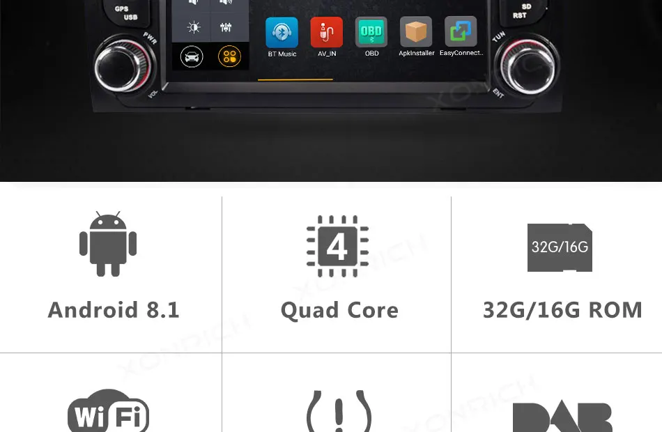 Clearance 2 din Android 8.1 Car DVD Player Head unit For Audi A3 8P S3 RS3 2003 2004 2005 2006 2007 2008 2009 2010 2011 Radio Multimedia 1