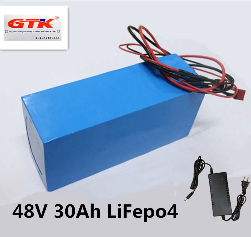 

Rechargeable LiFePO4 48V 30ah Lithium Ion Battery for 2000W 3000W Motorcycle ebikes electric scooters Electric Pedicabs+Charger