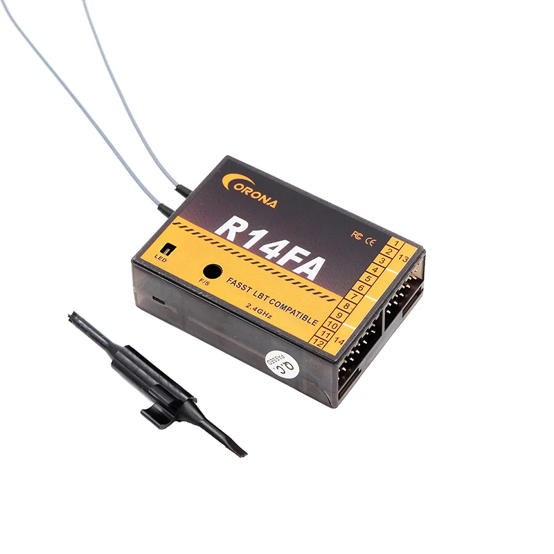 

Corona R14FA 2.4Ghz Fasst Compatible Reciver with FUTABA