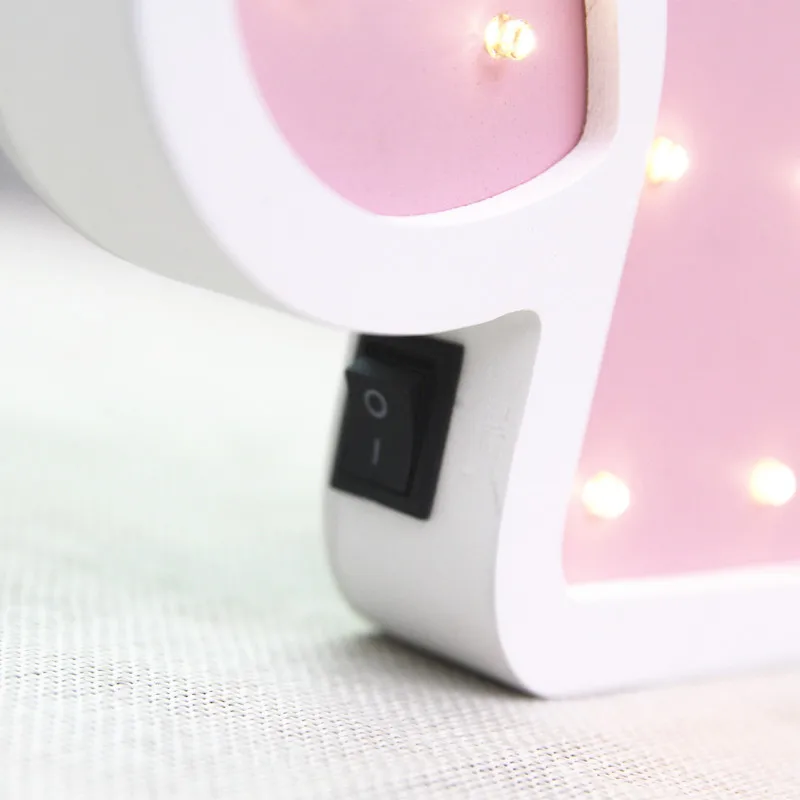 3D Woody Unicorn Telecontrol ночник животные Marquee светодиодные лампы на стену для детей