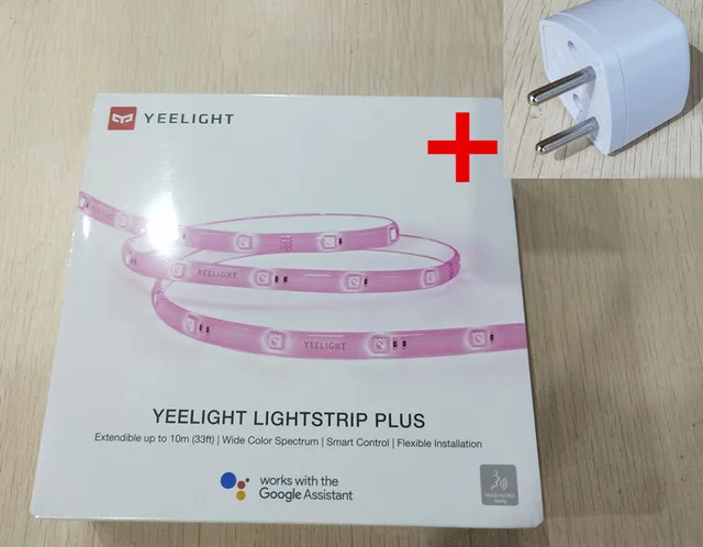Xiaomi Yee светильник RGB полоса умный светильник Умный домашний телефон приложение Wifi светильник красочный ягненок светодиодный 2 м 16 миллионов 60 Светодиодный s - Цвет: Add Small EU plug
