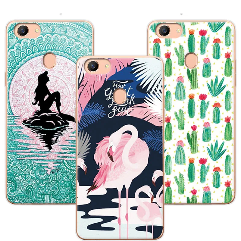 

For OPPO F5 A79 Cover Mermaid Painted Soft Silicone OPPO A73 Case Coque Capa For Fundas OPPO F5 6.01" Shell