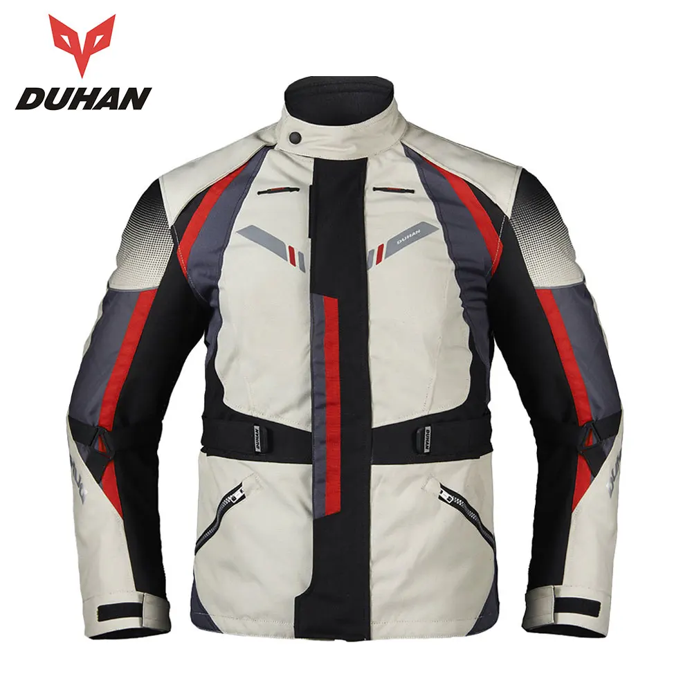 

DUHAN Men's Motorcycle Jackets Waterproof Men Moto Jacket Motorbike Clothing Protectors Blouson Moto Armor racing Jackets