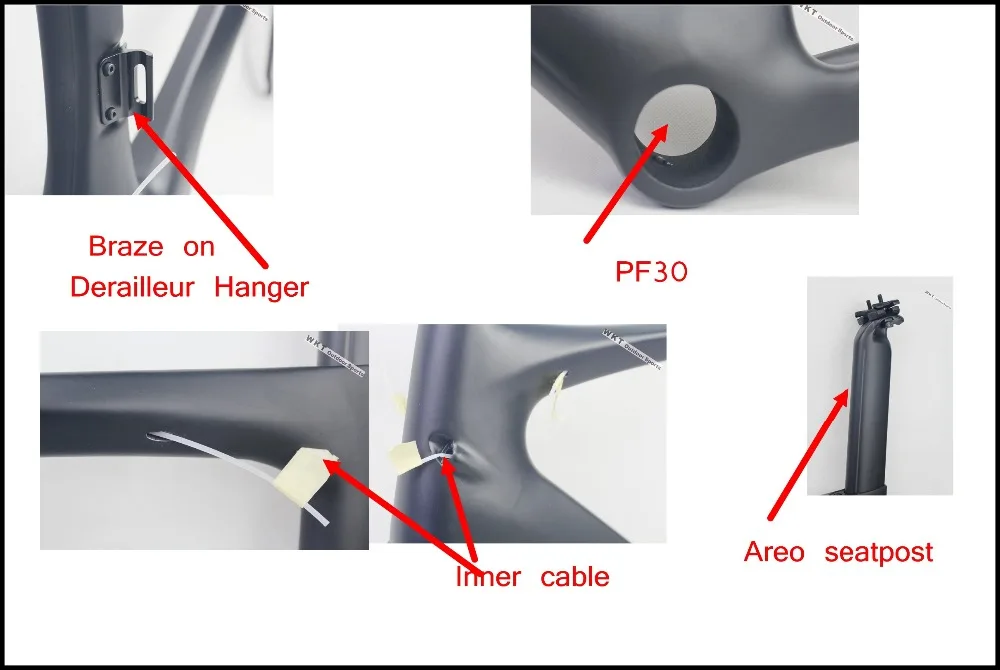 Best 2016 T800 Carbon Frame UD black matte/glossy,headset,clamp,seatpost,fork included,size49cm,52cm,54cm,56cm,58cm.carbon frame road 5