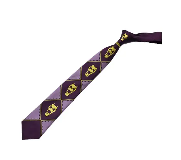 Необычные костюмы для косплея королевы Киры йосикаге с черепом и галстуком - Цвет: Purple Polyester