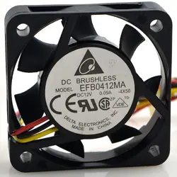Дельта EFB0412MA 4010 12 V 0.09A 4 см осевой инвертор сервера случае вентилятор охлаждения