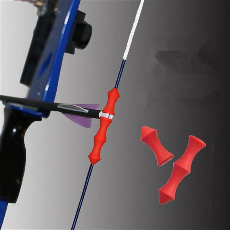 1 Piece Archery bowstring finger saver tab for Recurve bow Silicon