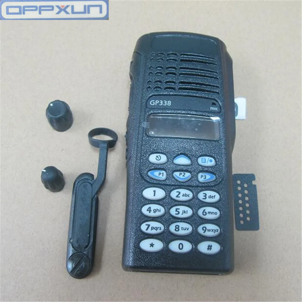 

OPPXUN black Walkie-talkie accessories case for Motorola GP338 GP380 PTX760 two way radio shell