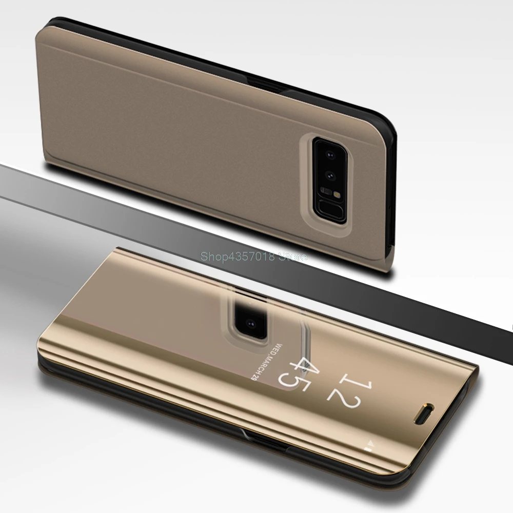 Для samsung Galaxy S9 плюс S8 S7 S6 край A8 Note8 чехол с откидной крышкой функцией подставки умной зеркала A3 A5 A7 J3 J5 J7 J2 премьер-Чехол