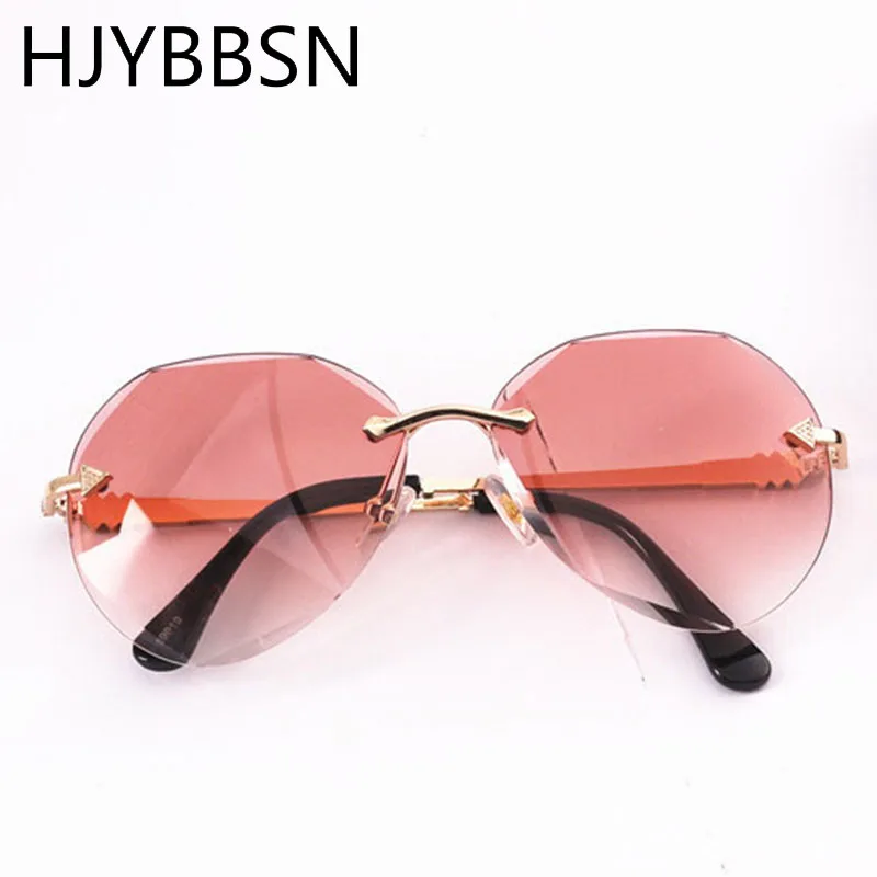 HJYBBSN без оправы очки детские винтажные красочные оттенки для детей модные солнцезащитные очки для мальчиков и девочек подростковые очки UV400