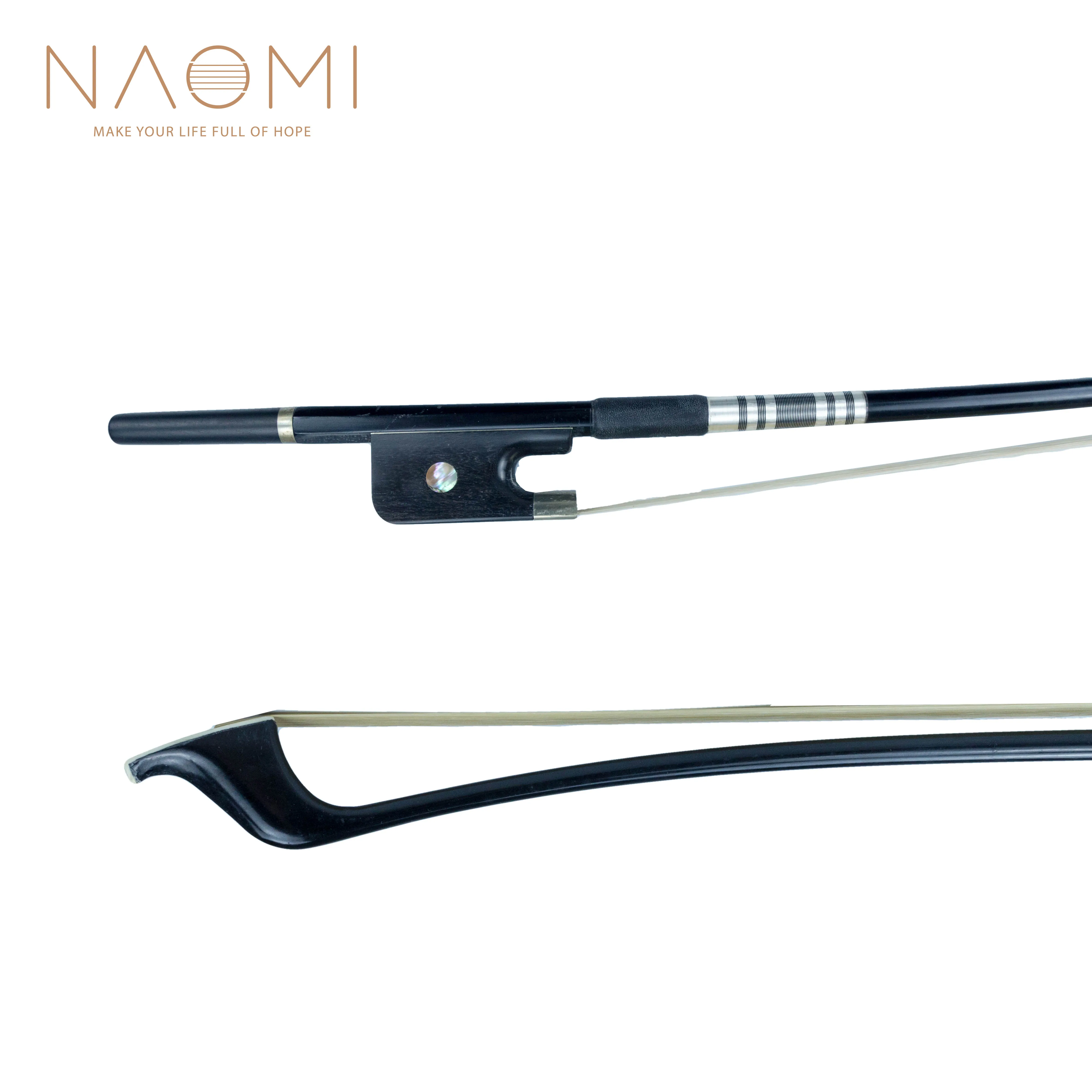 

NAOMI Double Bass Bow For Double Bass Top Carbon Fiber Real Mongolia Horse Hair Violin Family Parts & Accessories