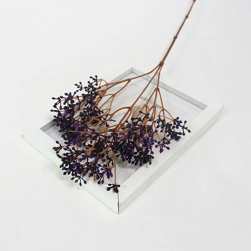 Flone Modern Simple Plastic Flowers Home Decoration Decorative Flower Artificial Plant Soft Rubber Fruit Imitation Flower (3)