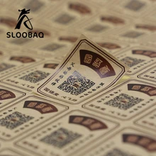 Пользовательских печати крафт-Бумага Стикеры, логотип печати, сильный клей рекламные Применение label