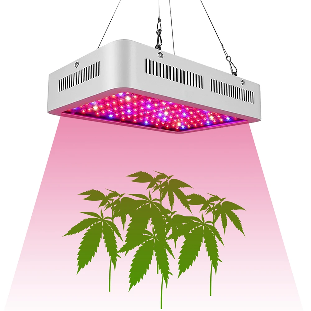 

LED Plant Grow Light 1000W 100pcs LEDs Full Spectrum Red blue UV IR LED Grow Lamp Phyto Lamp For Flower Indoor Vegetable plants