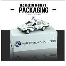 Сплав модель автомобиля vw santana Акустооптическое вечная классика полиции сплава Модель автомобиля