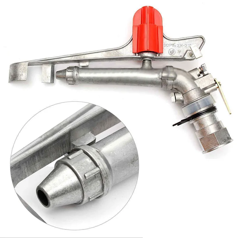 

1.5in Adjustable Impact Sprinkler Gun Large Area Water Irrigation Spray Gun Tool