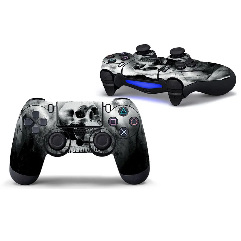7 Синий череп Защитная крышка наклейка для PS4 контроллер кожи для Playstation 4 наклейка аксессуары - Цвет: 7