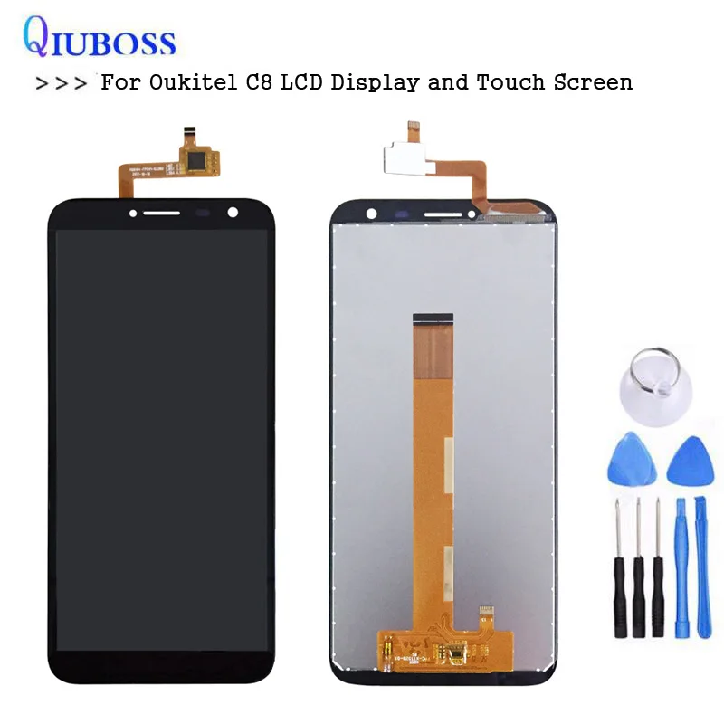 Для Oukitel C8 ЖК-дисплей и сенсорный экран в сборе мобильный телефон аксессуары с