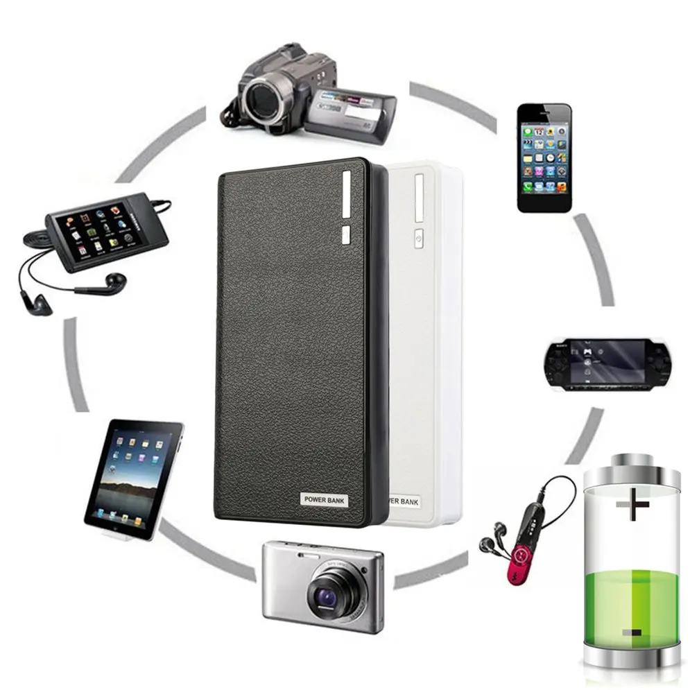 

50000mAh External Power Bank Universal Backup LED Dual USB Battery Charger High Capacity 18650 Battery for Cellphone