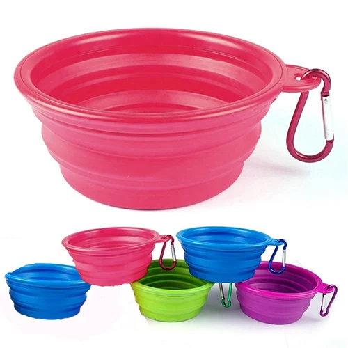 1 шт. складная силиконовая миска для собак|cat feeding bowl|cat bowlpet cat food |