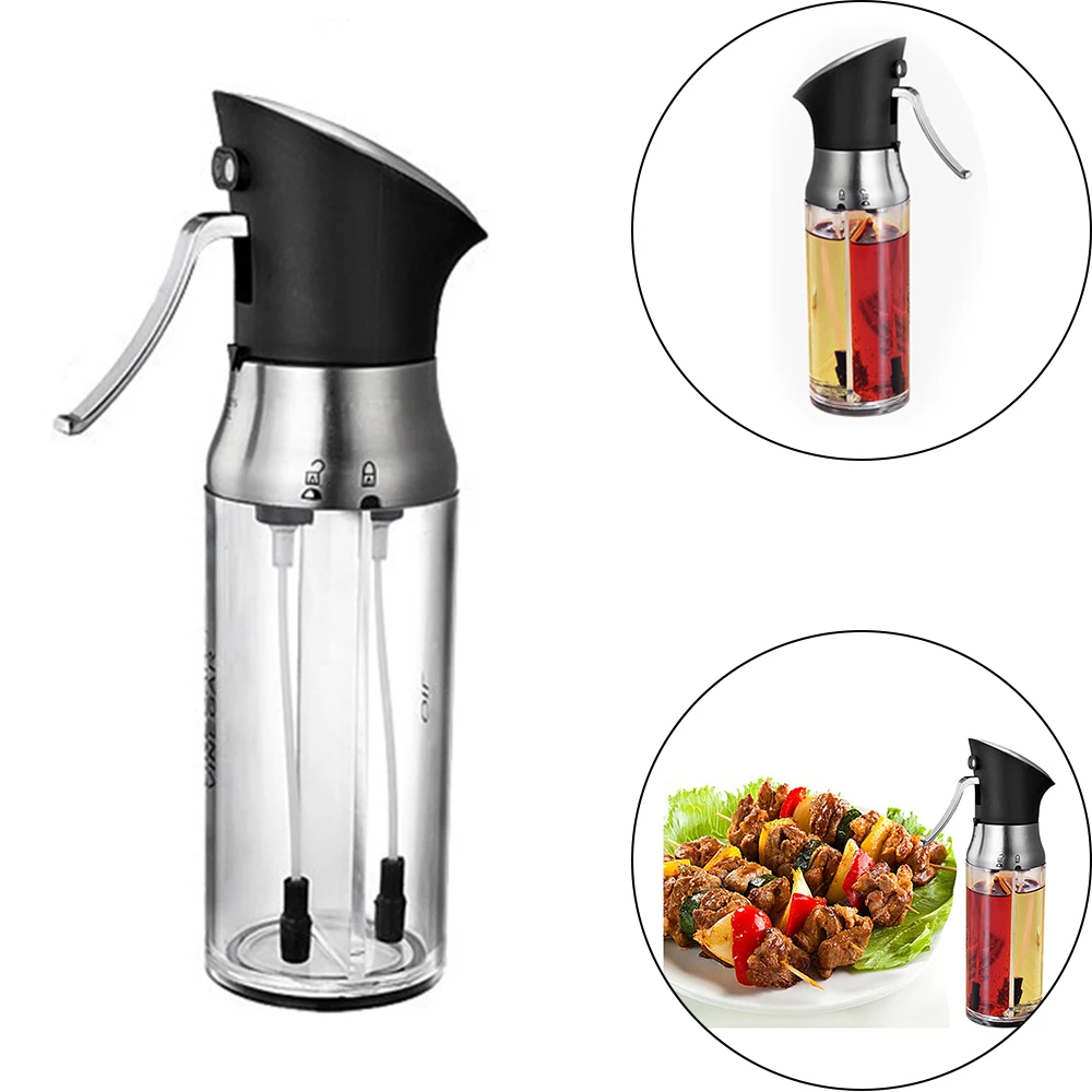 200ml Oil Bottle Olive Oil Sprayer Dustproof Adjustable Fine Mist