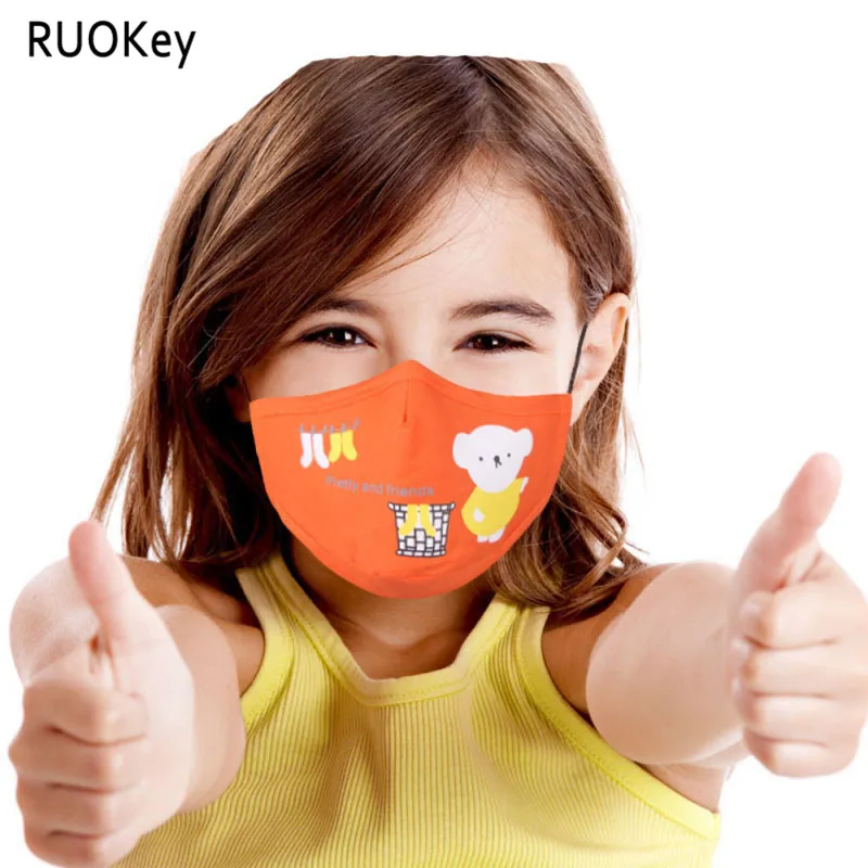 

Healthy Cute Kids Mask PM 2.5 anti-dust Activated Cotton Anti Haze Mask carbon filter Mouth-muffle Flu Face masks