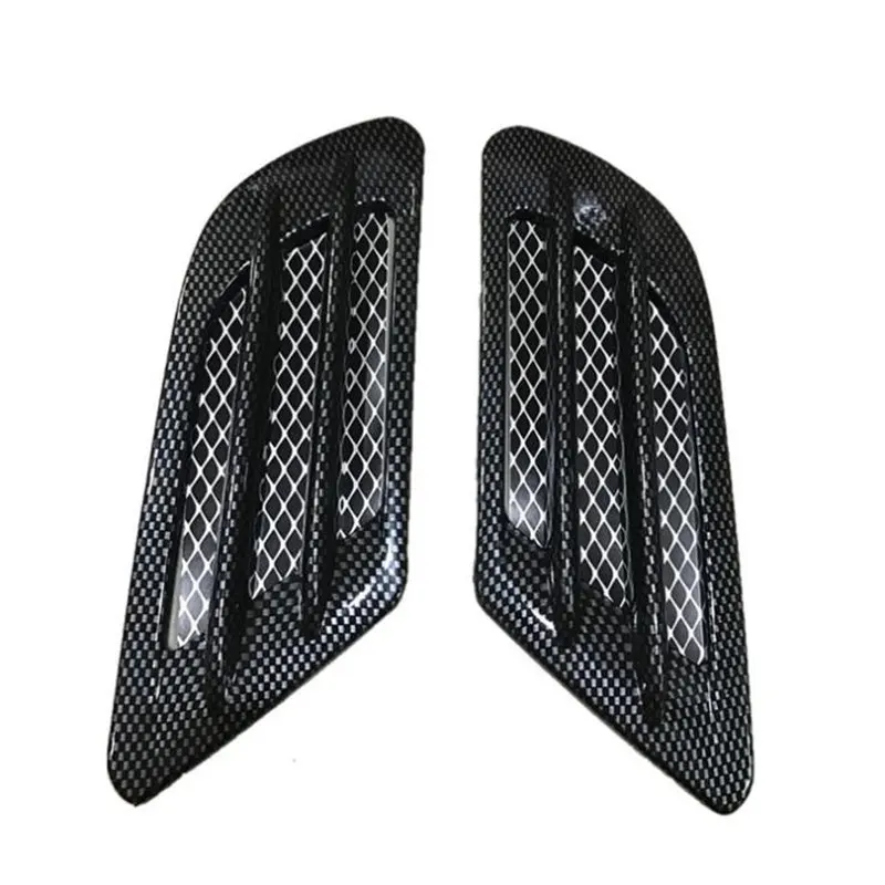 NEW Black Universal Car Auto Air Flow Fender Side Mesh Vent Decoration Sticker NEW Black Universal Car Auto Air Flow Fender Side Mesh Vent Decoration Sticker