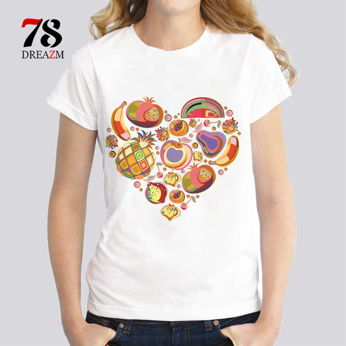 Fruits I Love Fruits tshirt female new summer fashion girl short sleeve