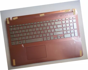 

US keyboard for Sony SVF1532FCG SVF1532GSA SVF1532JCG SVF1532NSN SVF15413S with silver key + pink palmrest+ backlit + touchpad
