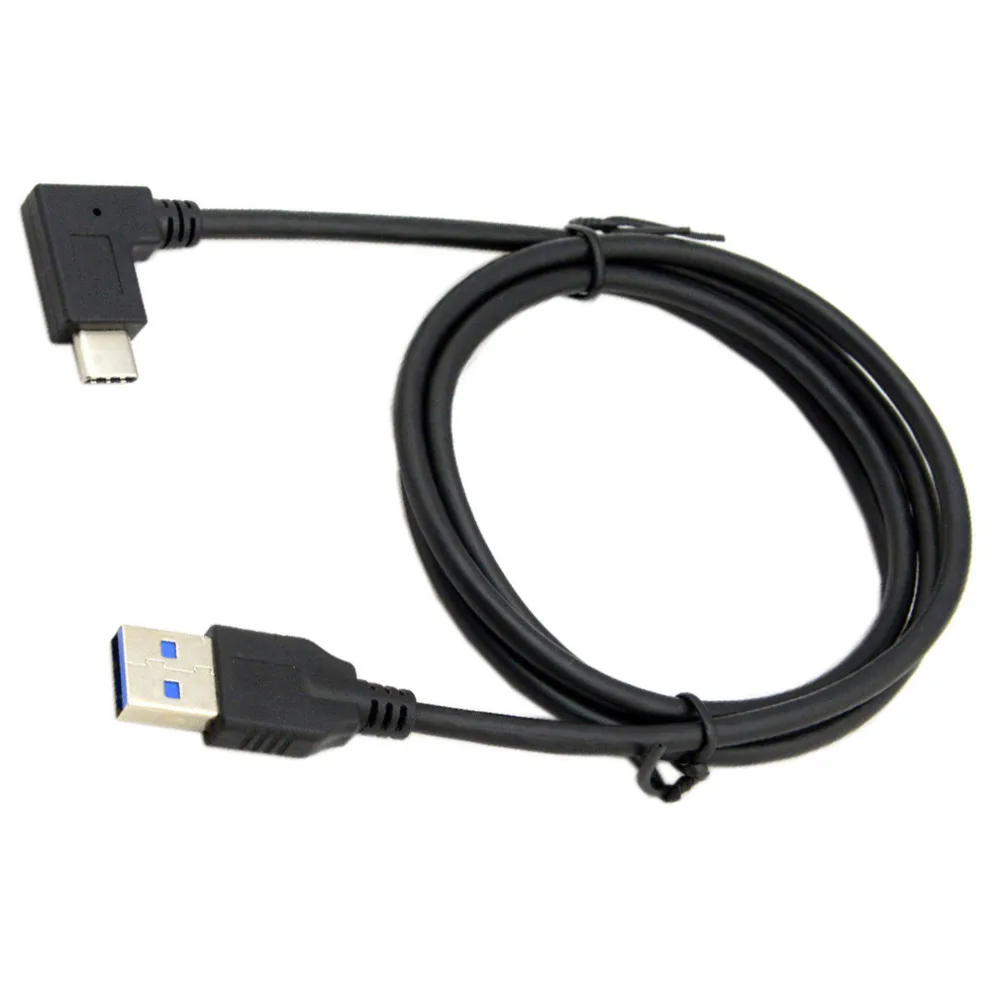 

90 Degree Right Angled USB 3.1 Type C Male USB-C to Type A Male Data Cable 1m Wholesale Drop Shipping