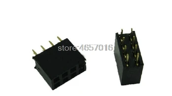 

1000PCS 2.54mm 2 X 4 Pin Gold-plated Double Row Straight Female Pin Header ROHS