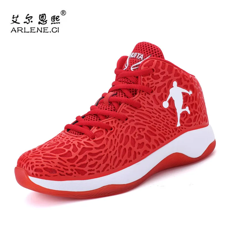 2018 Hot Sale Basketball Shoes For Men Outdoor High Top Air Mesh Sneakers Ultra Boost Ankle ...