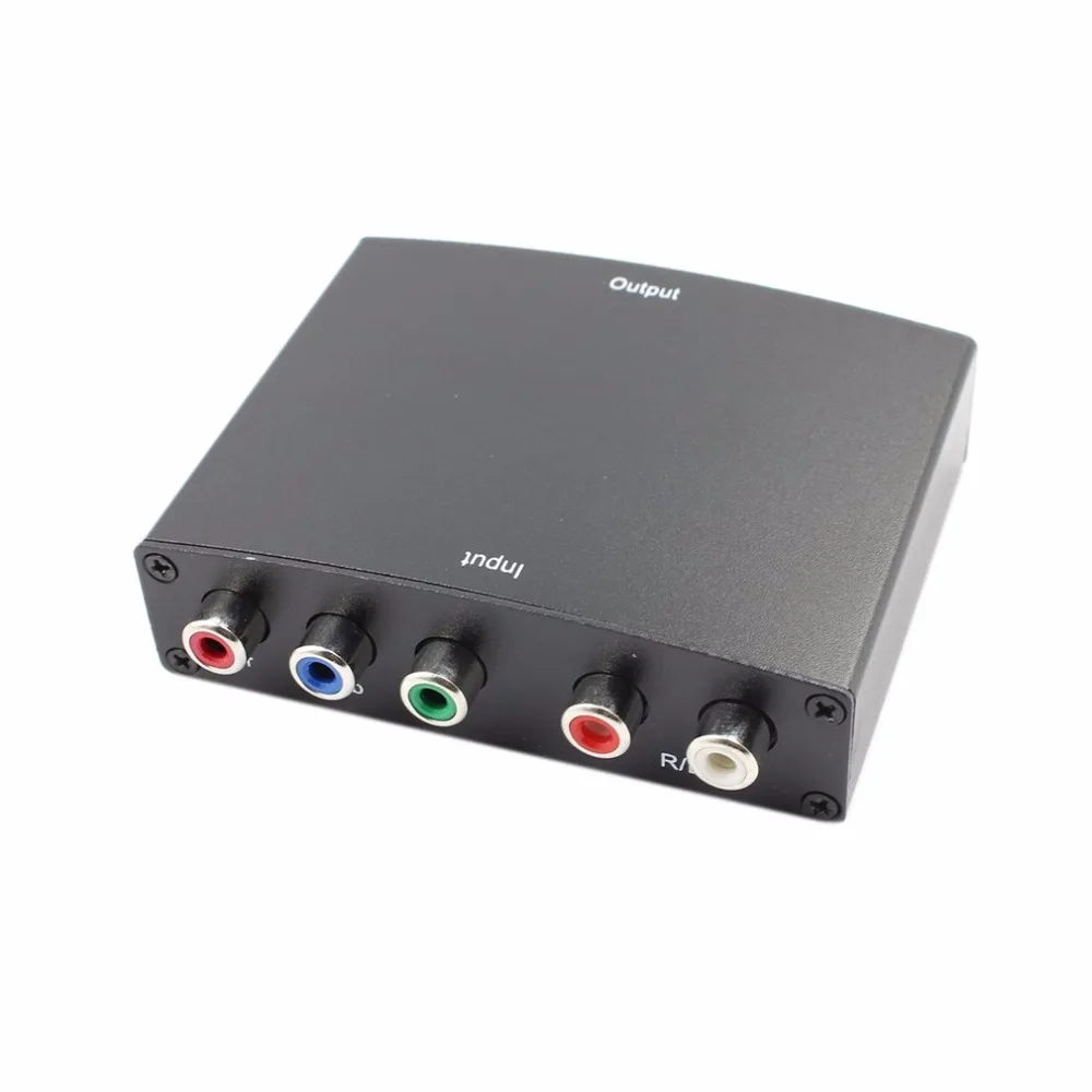 Onleny 1080p компонент в HDMI конвертер RGB YPbPr в HDMI конвертер AV видео аудио HDCP YPbPr/RGB+ R/L аудио в HDMI конвертер