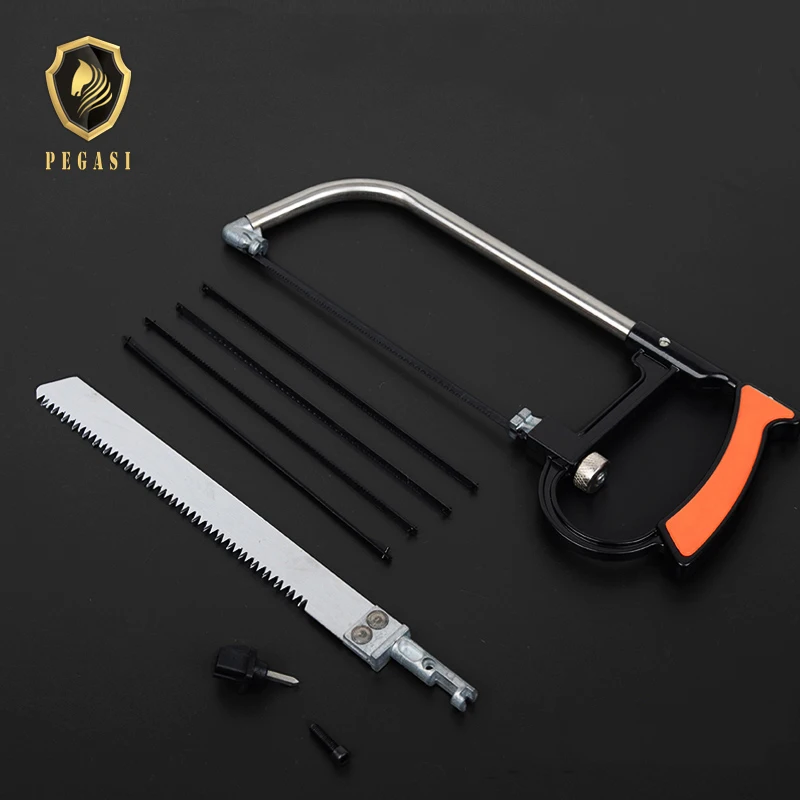 

PEGASI Multi-Function Magic Saw Portable Adjustable Woodworking Hand Hacksaw Detachable Mini Metal Wood Cutter Tool