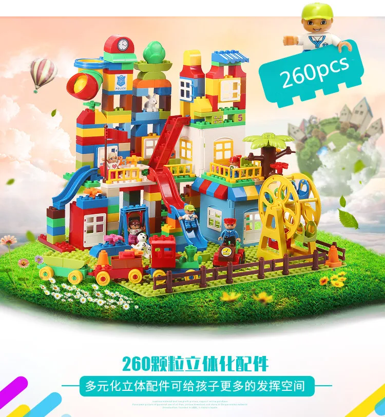 DIY Building Blocks 260pcs Creative Bricks Toys for Children