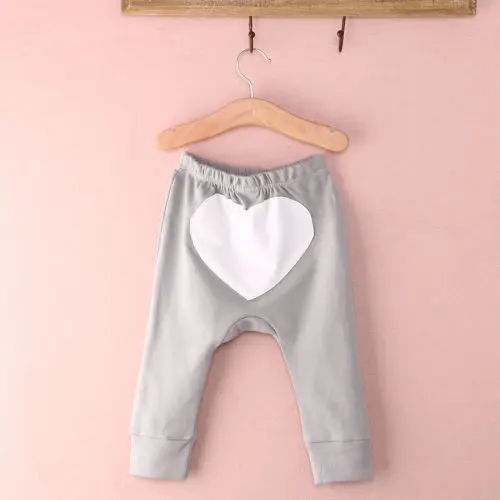 Леггинсы для кардиотренировок для маленьких мальчиков и девочек, хлопковые свободные штаны-шаровары, штаны, леггинсы для детей от 6 до 24 месяцев - Цвет: Серый