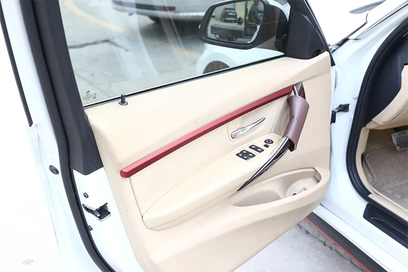 Автомобильный Стайлинг, автомобильные дверные панели, декоративные наклейки, накладка из углеродного волокна для BMW 3 серии f30-, аксессуары для салона автомобиля