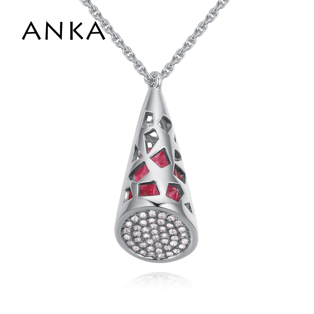 

ANKA crystal pillar pendant necklaces rhinestone jewelry for lover women crystal necklace for women #130721