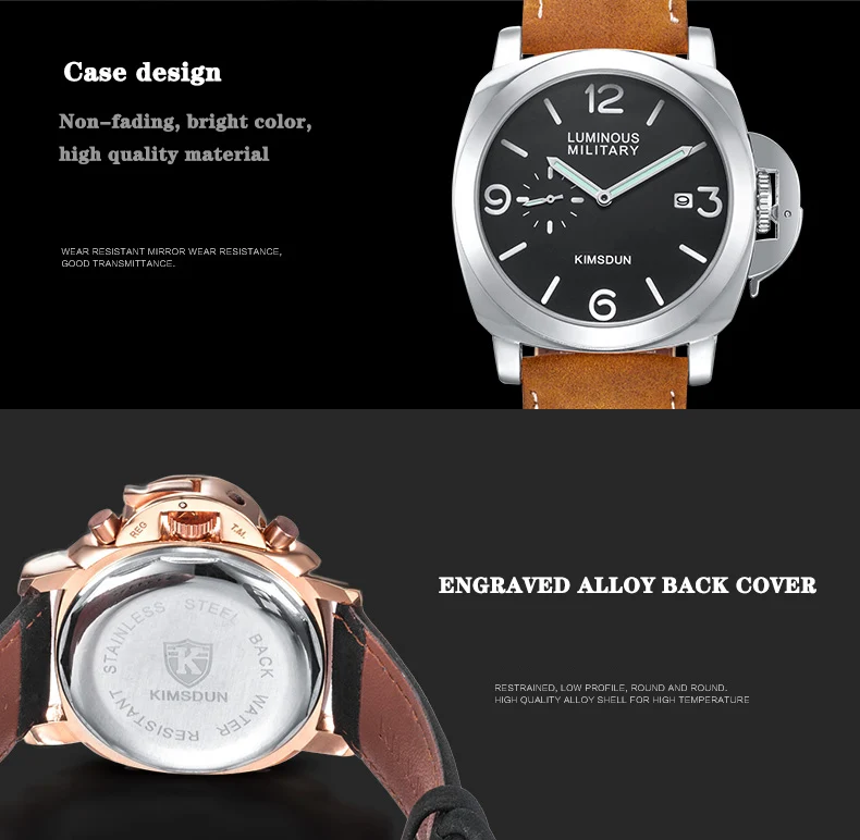 KIMSDUN top brand sport Men Watch Luxury Business Fashion Clock Mens Watches Waterproof Quartz Relogio Masculino