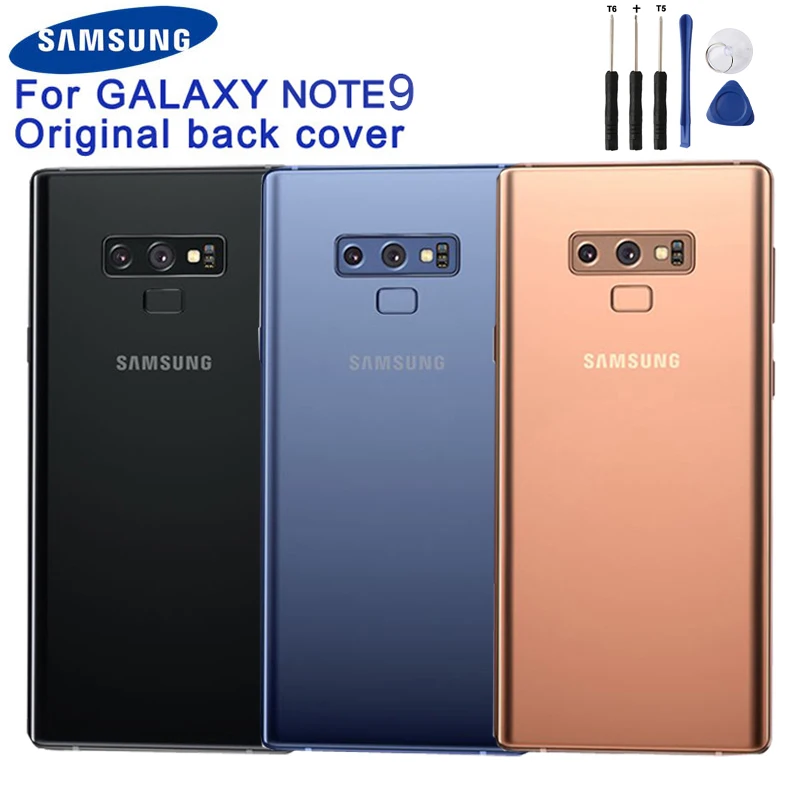 Samsung оригинальная задняя крышка на батарейке, стеклянная крышка для samsung Galaxy Note9 Note 9 SM-N9600 N960F, задняя крышка для телефона