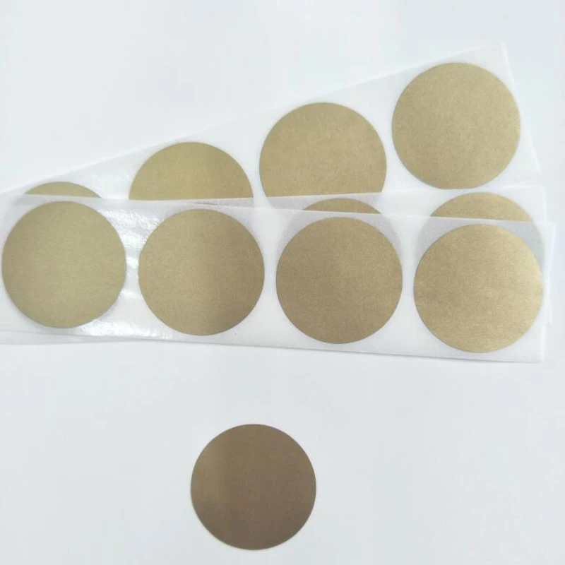 

100PCS 31.5mm Round Gold Scratch Off Stickers Labels Tickets Promotional Games Favors or wedding game stickers