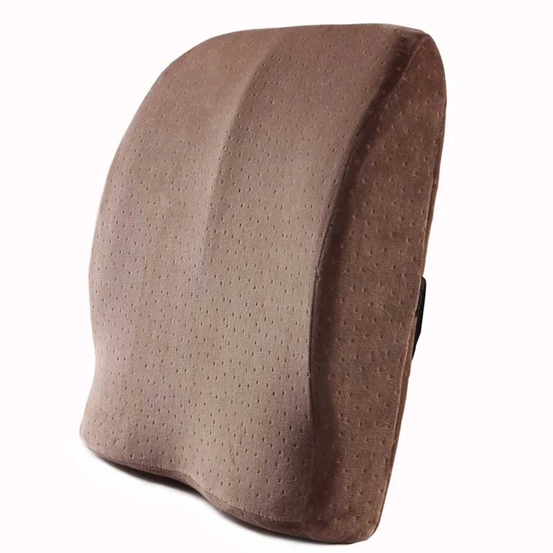 

Memory Foam Lumbar Support Back Cushion Firm Pillow for Computer/Office Chair Car Seat Lower Back Pain Sciatica Relief