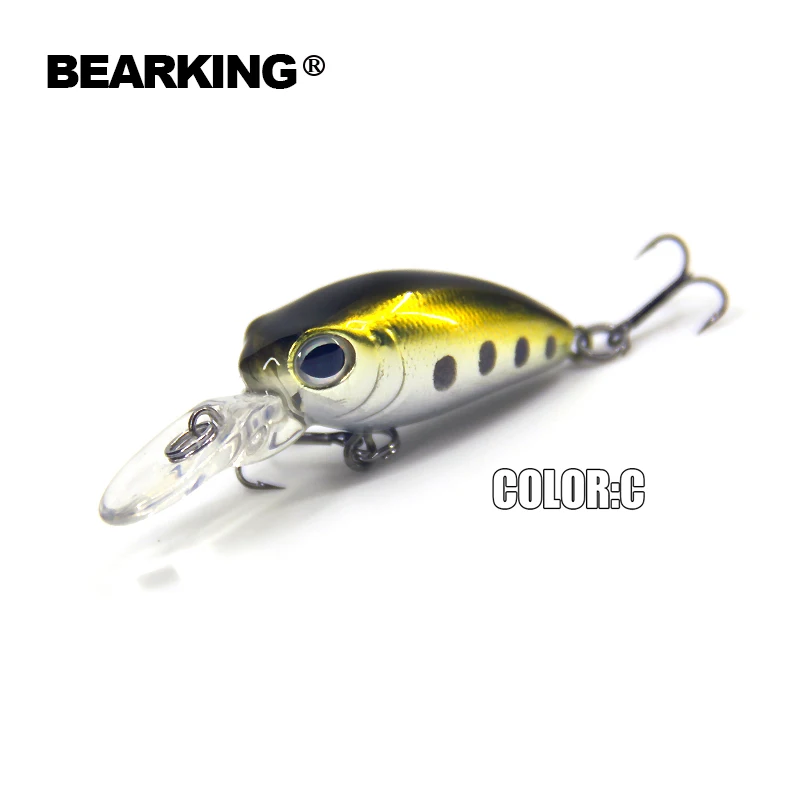 Bearking 5pcs/lot professional fishing lures, assorted colors, minnow  32mm 2.7g, Floating crankbait popper shad 2016 hot model
