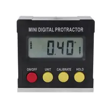 360 Degree Digital Protractor Inclinometer Electronic Level Box Magnetic Base Measuring Tools